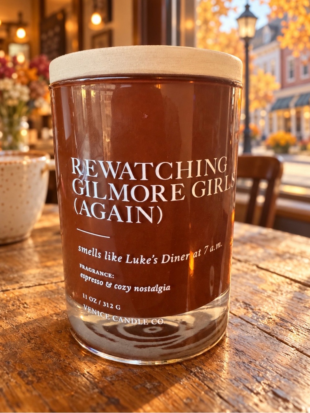 Rewatching Gilmore Girls (Again) Scented Candle - Brown VIRAL